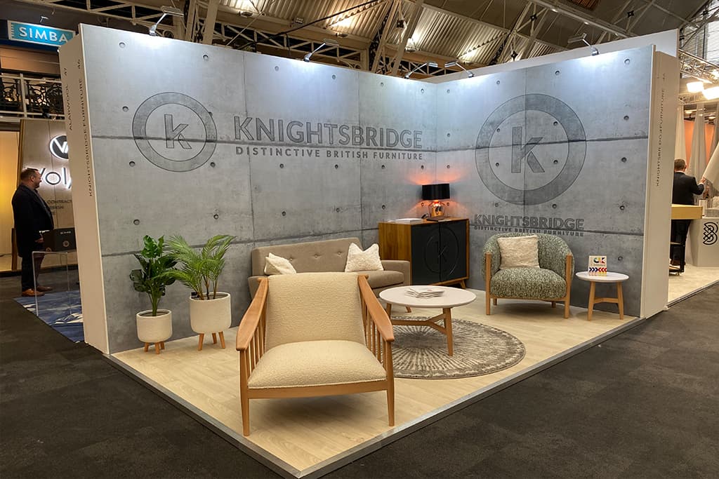 Knightsbridge exhibition stand by T2 Display